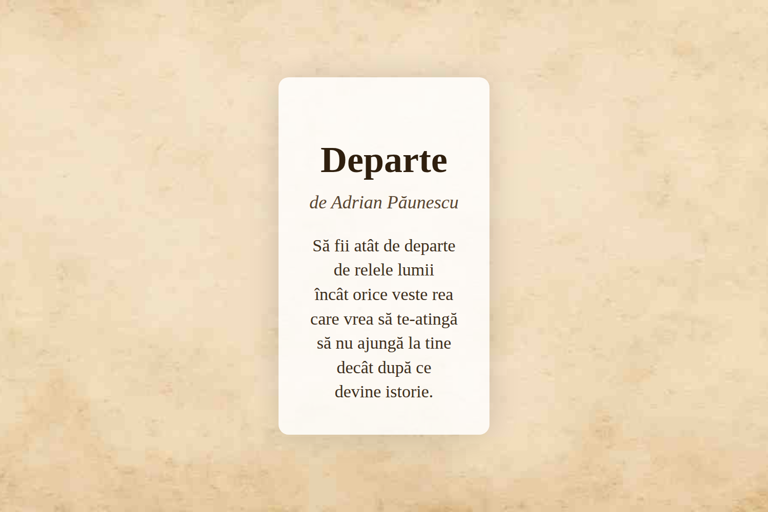 Departe