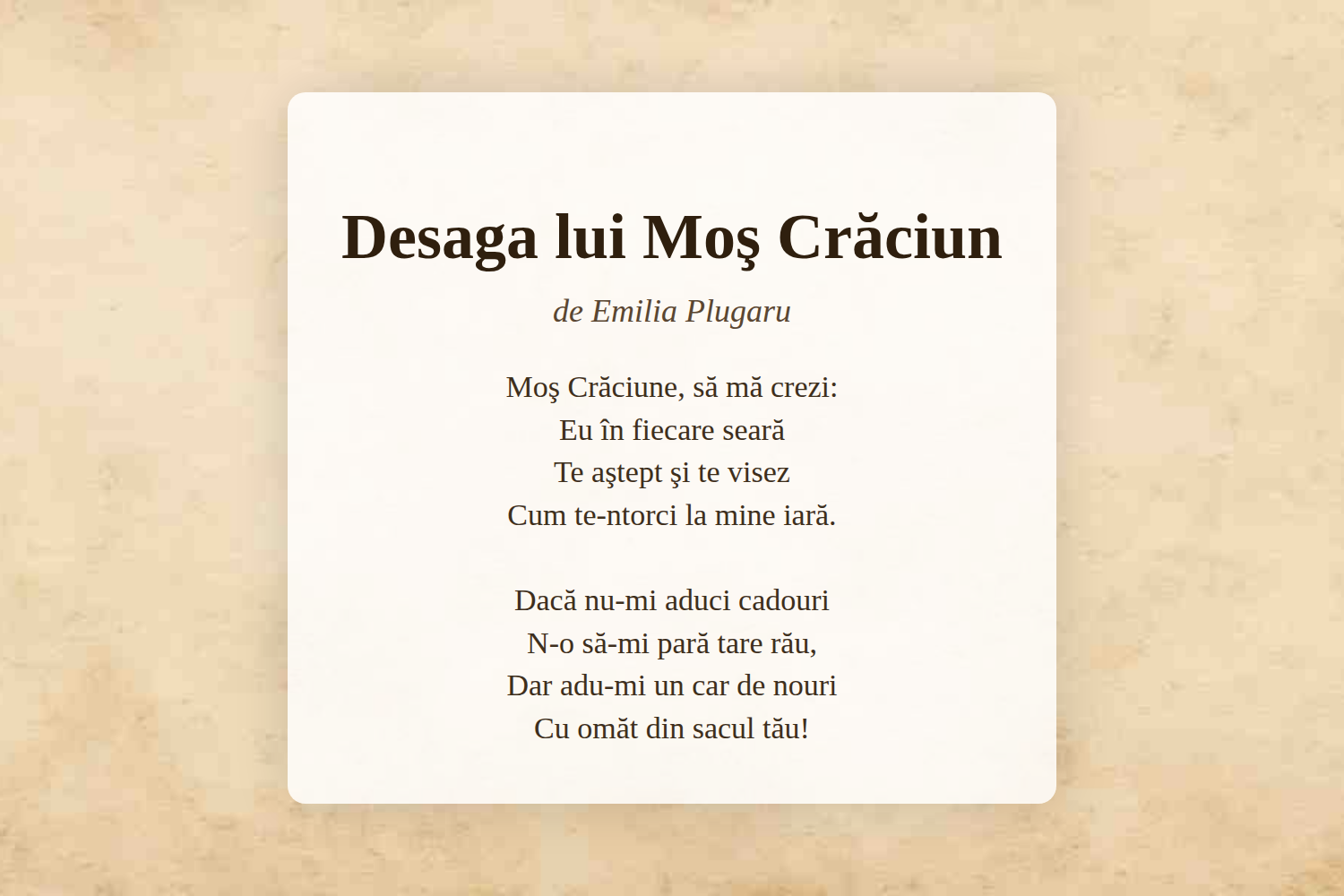 Desaga lui Moş Crăciun