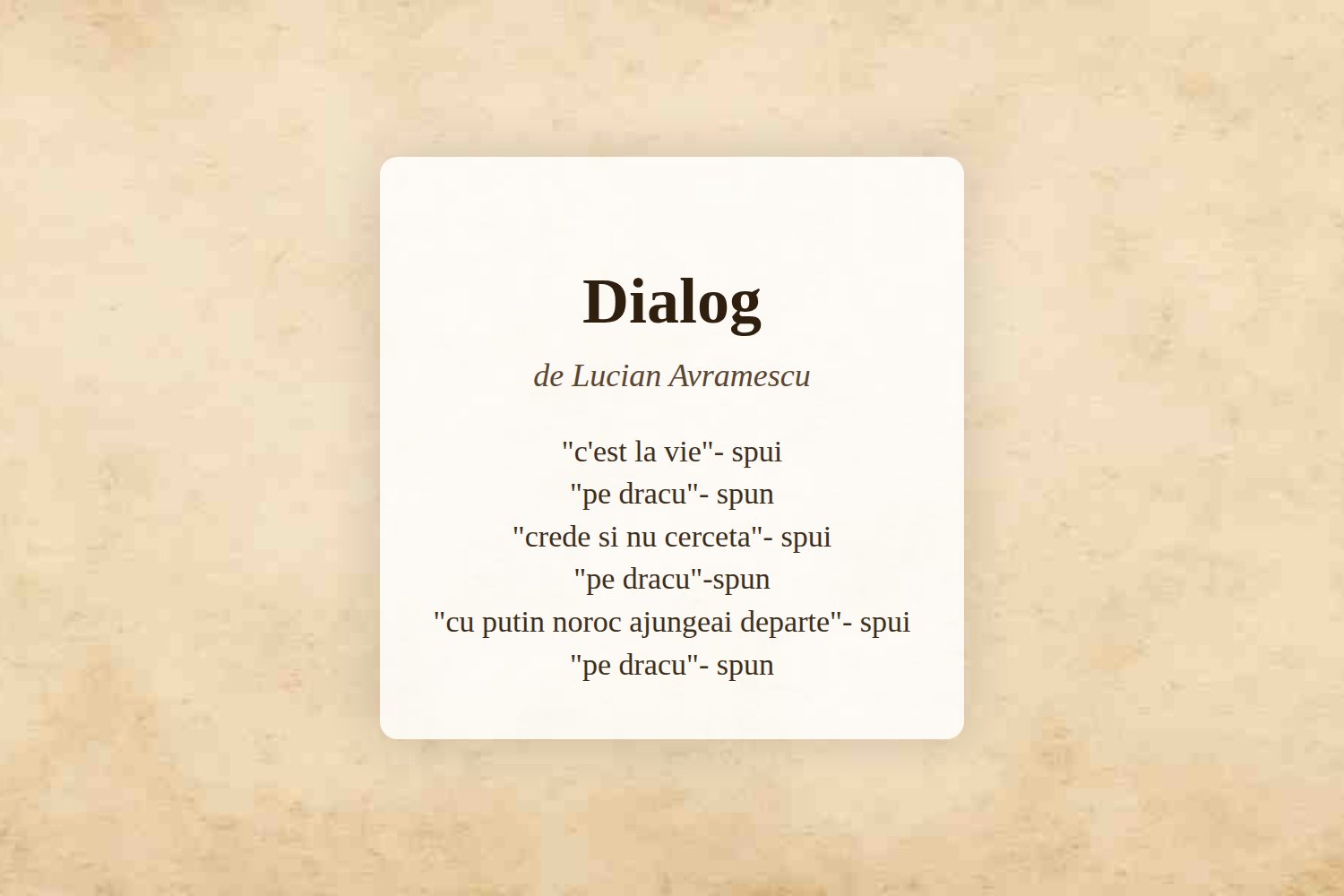 Dialog