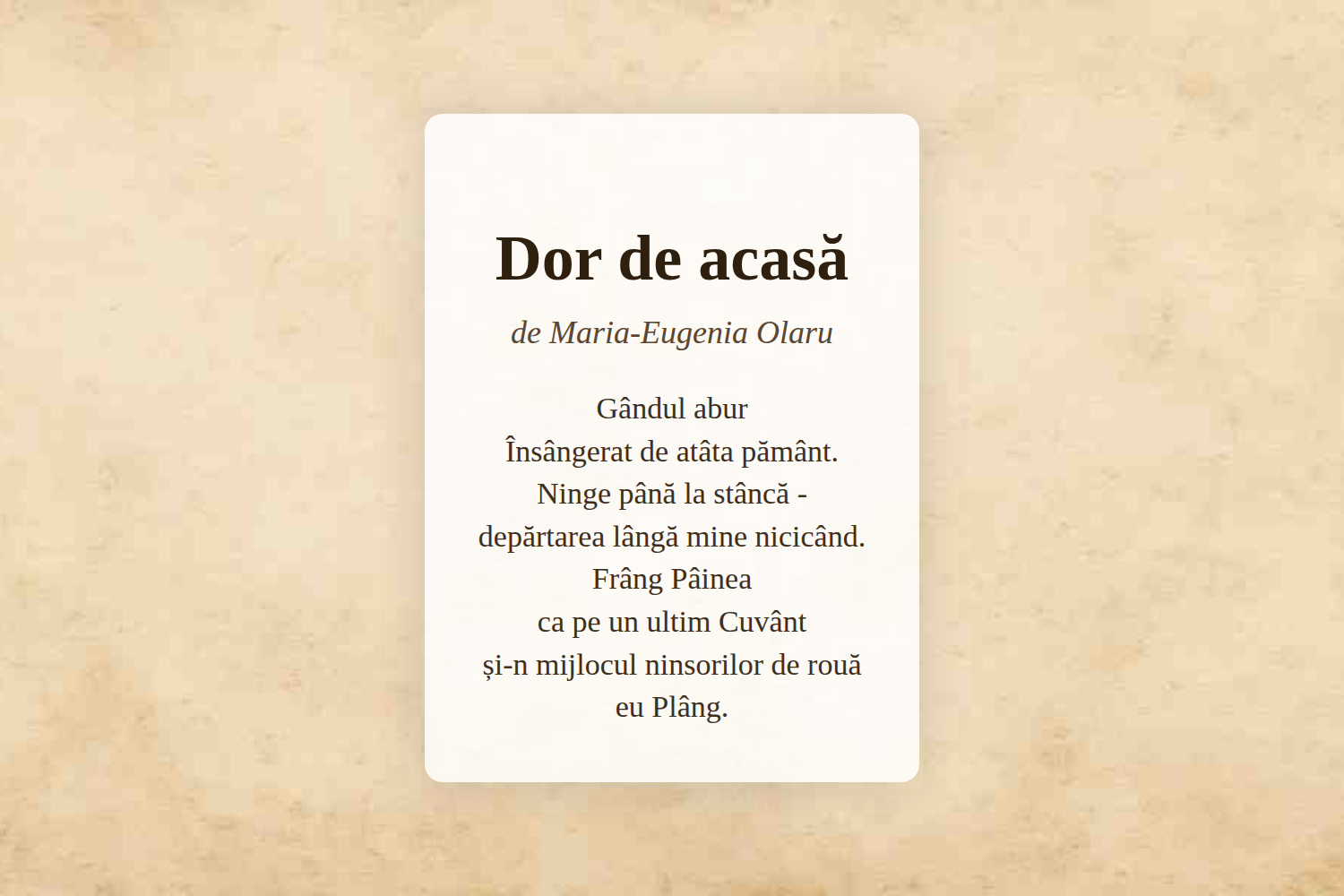 Dor de acasă