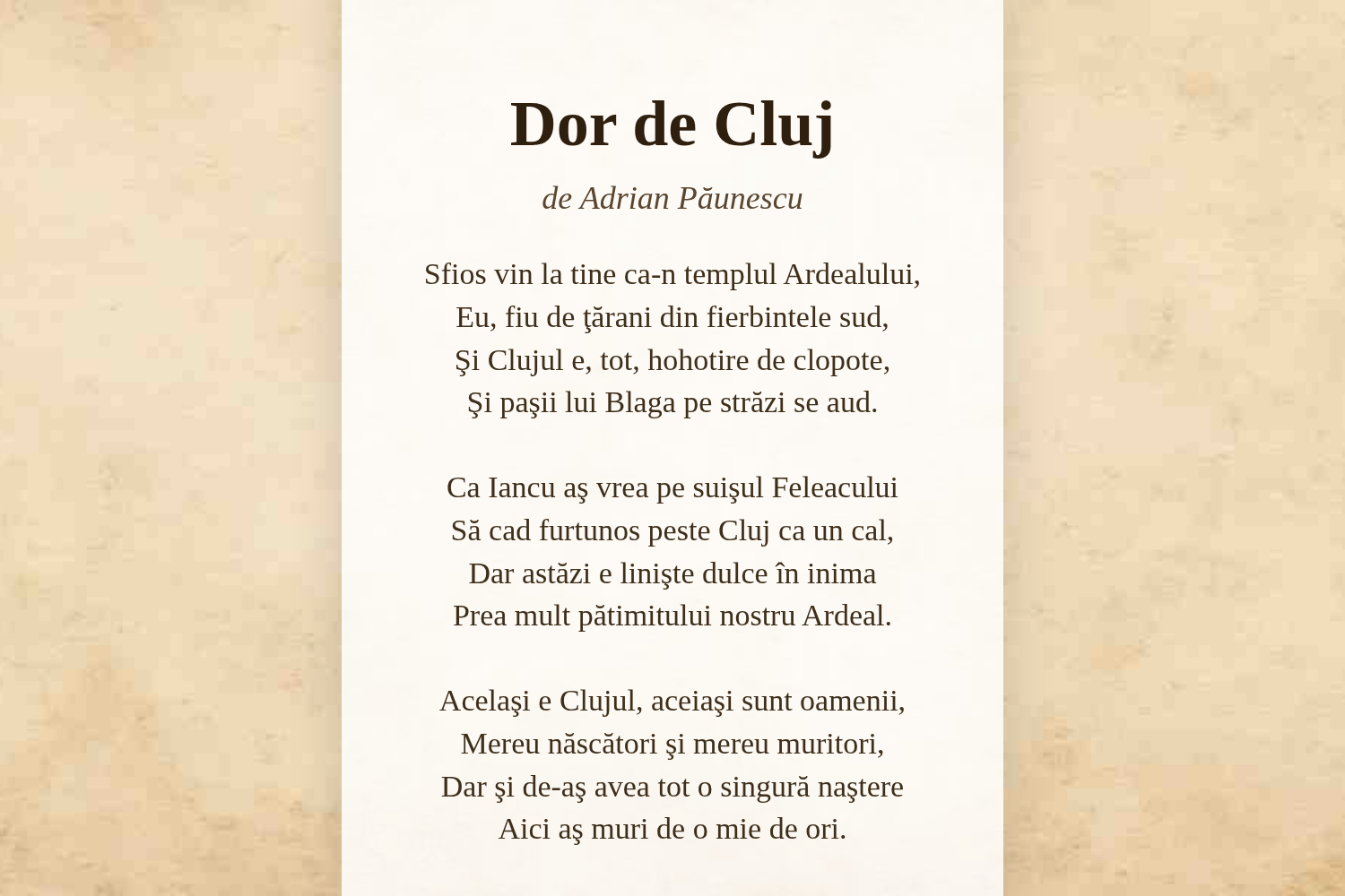 Dor de Cluj