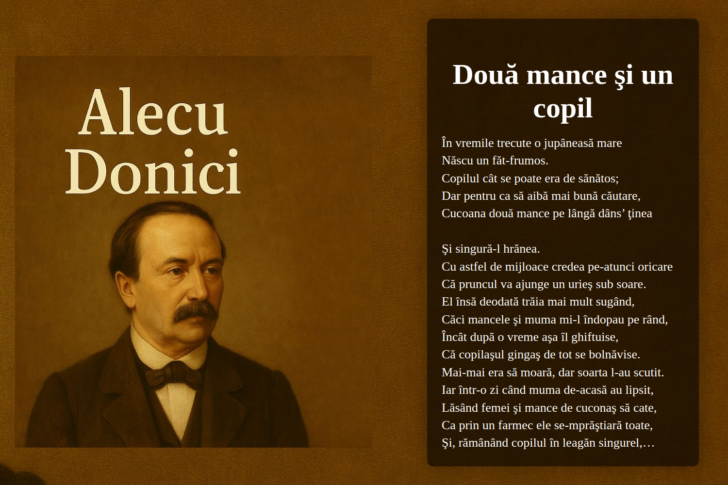 Două mance şi un copil
