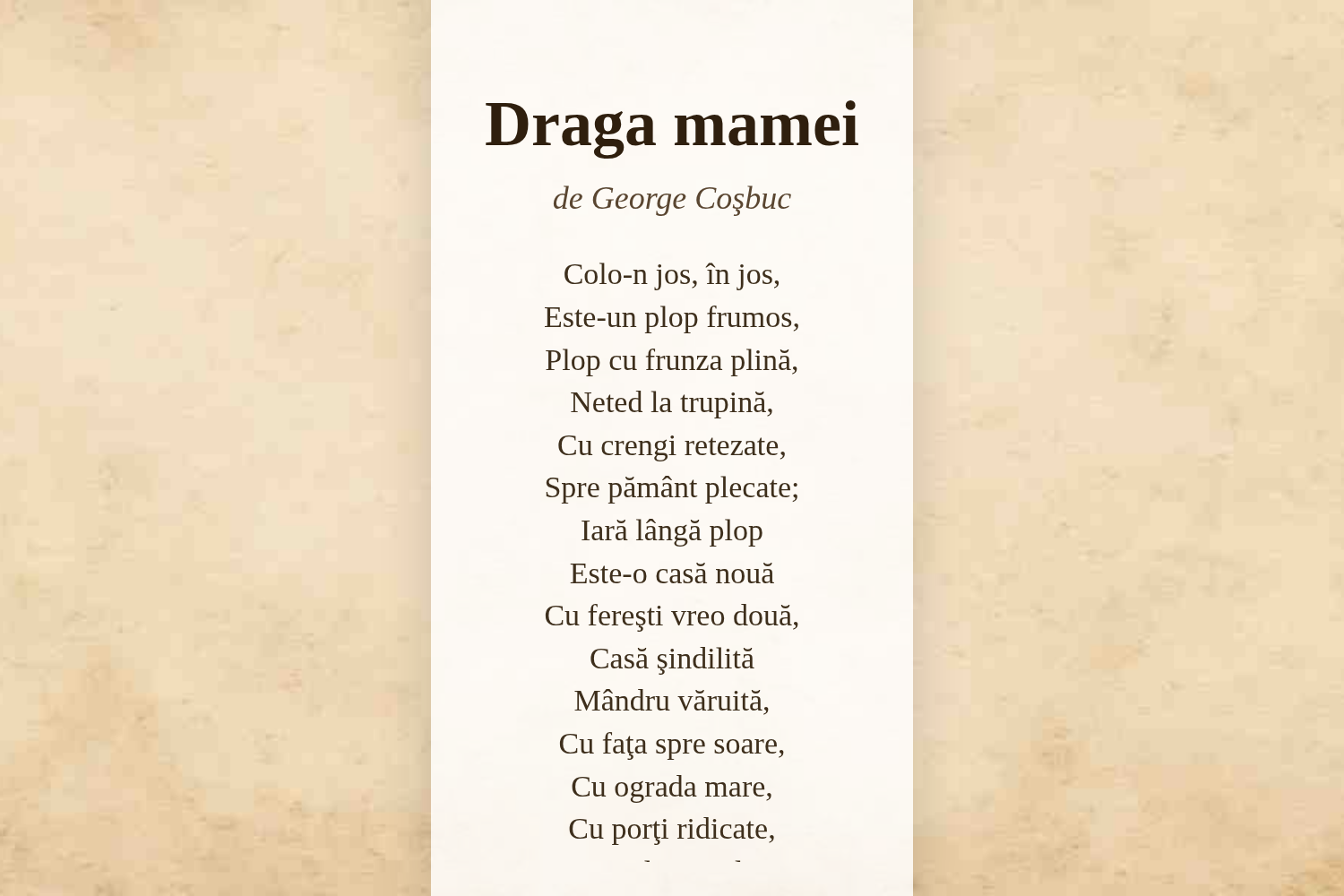 Draga mamei