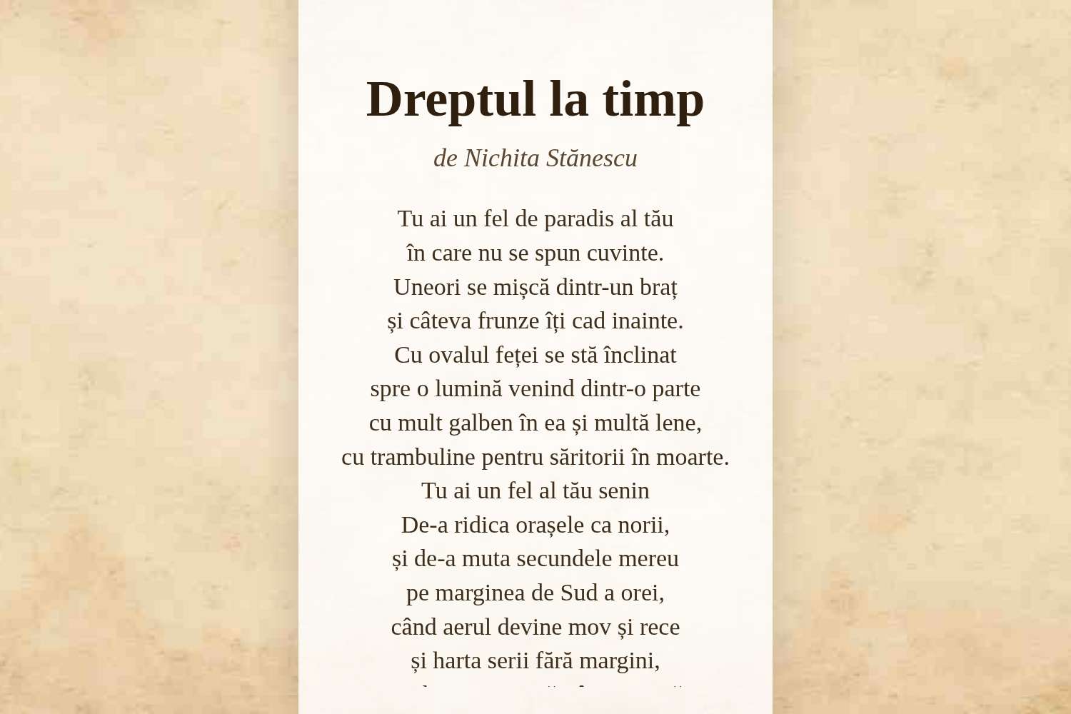 Dreptul la timp