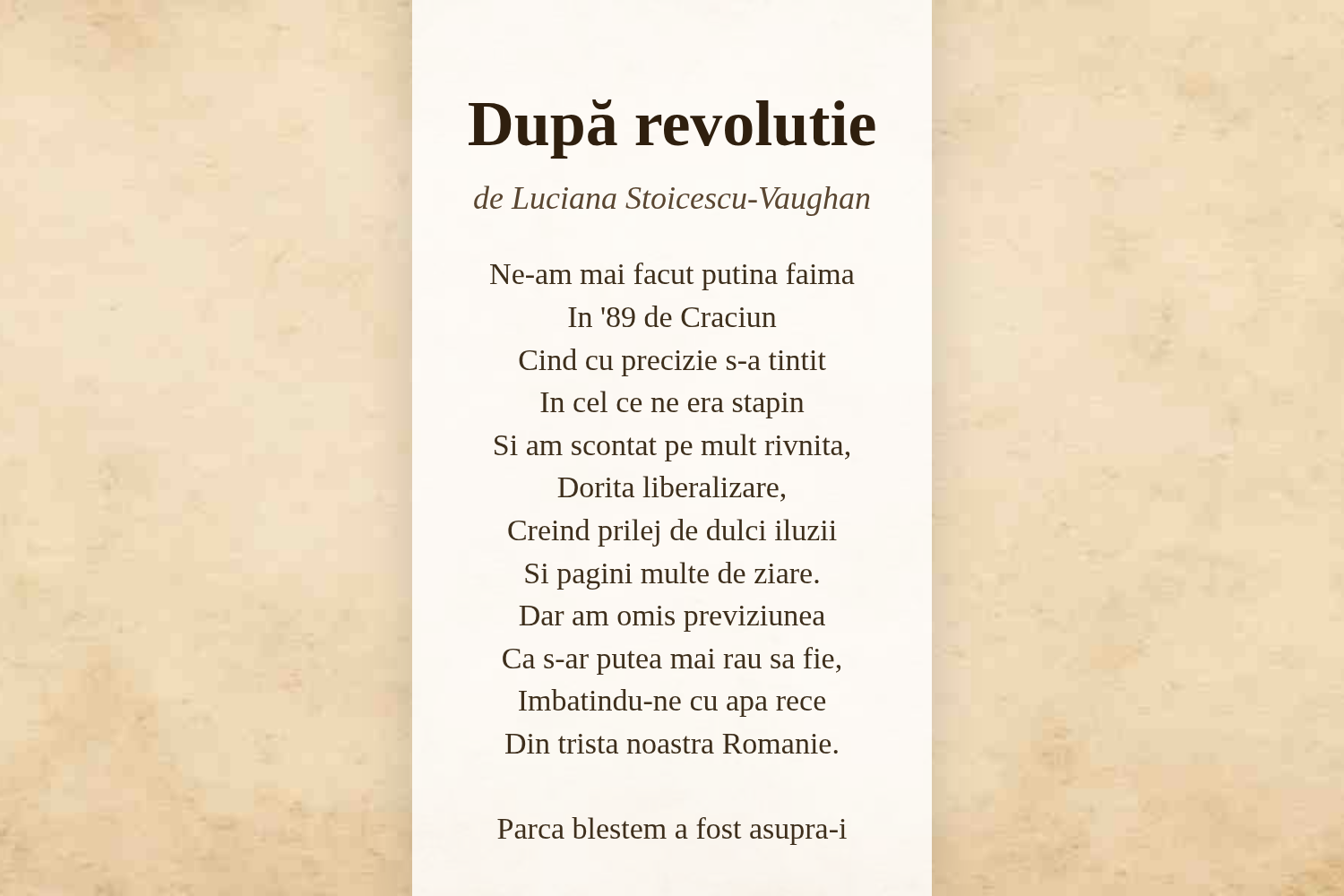 După revolutie