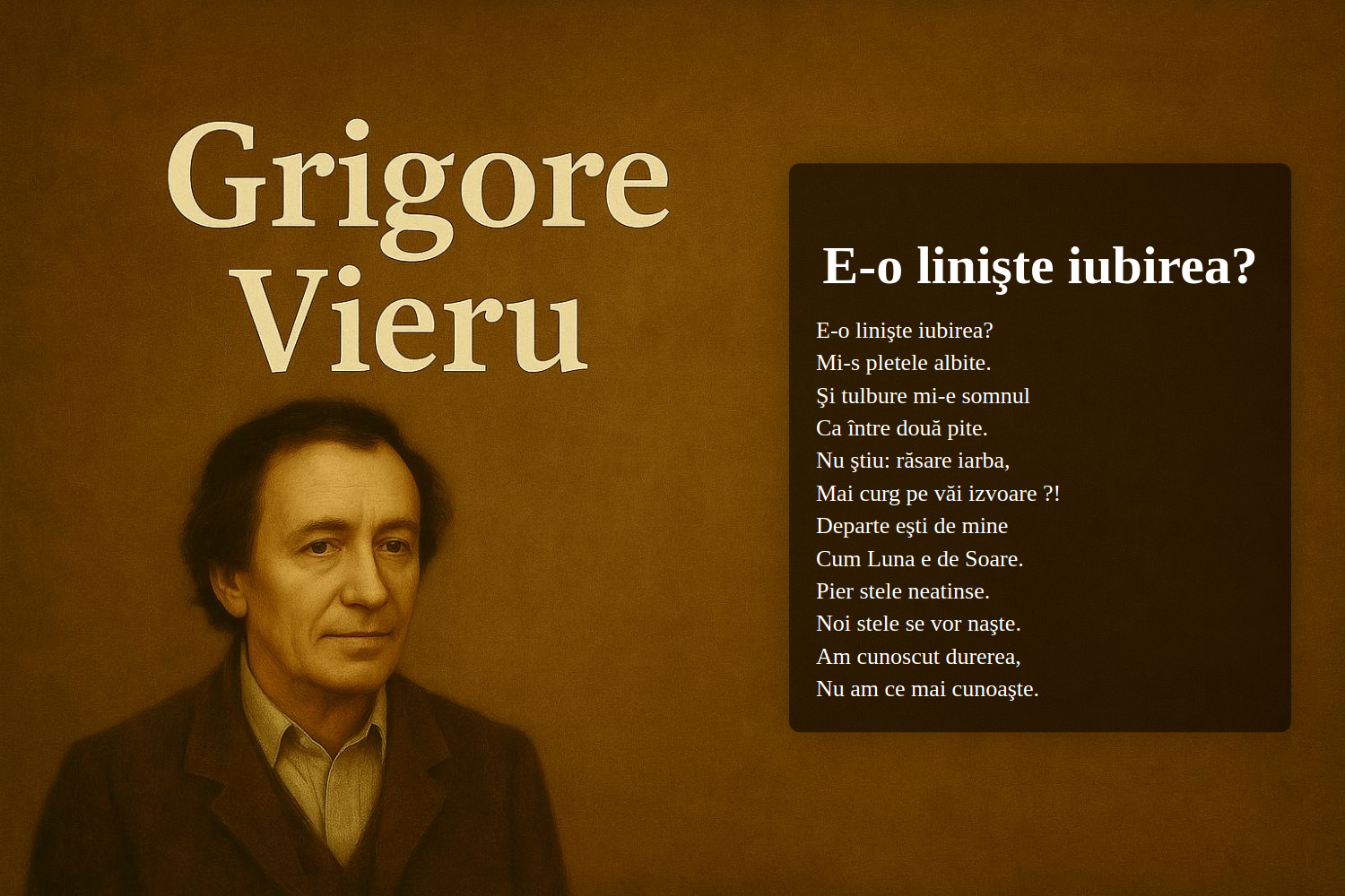 E-o linişte iubirea?