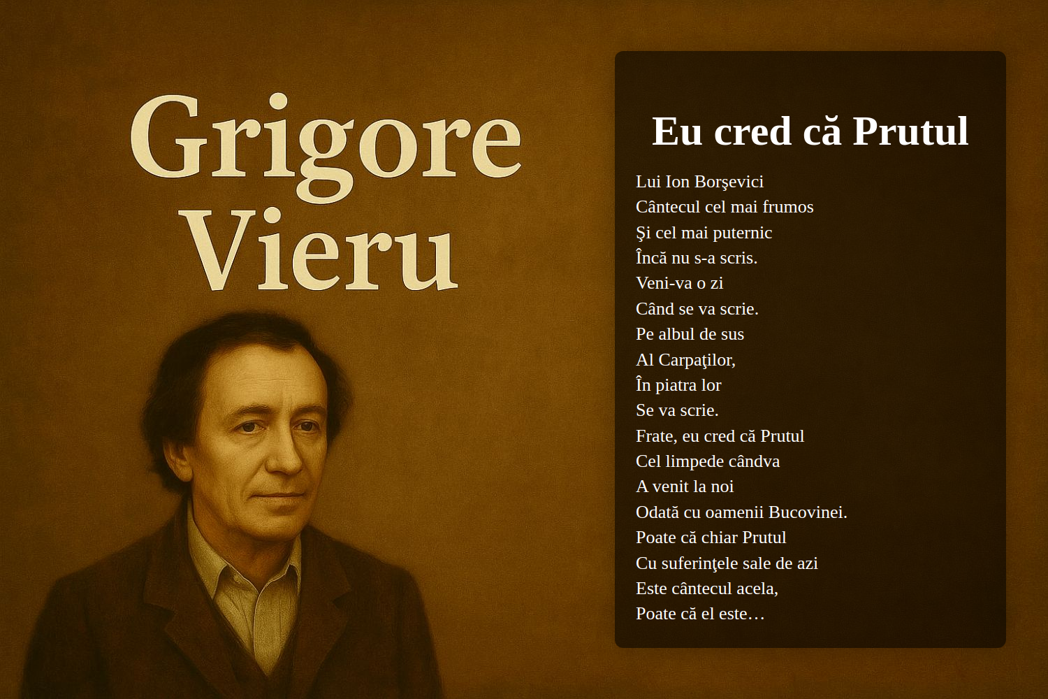 Eu cred că Prutul