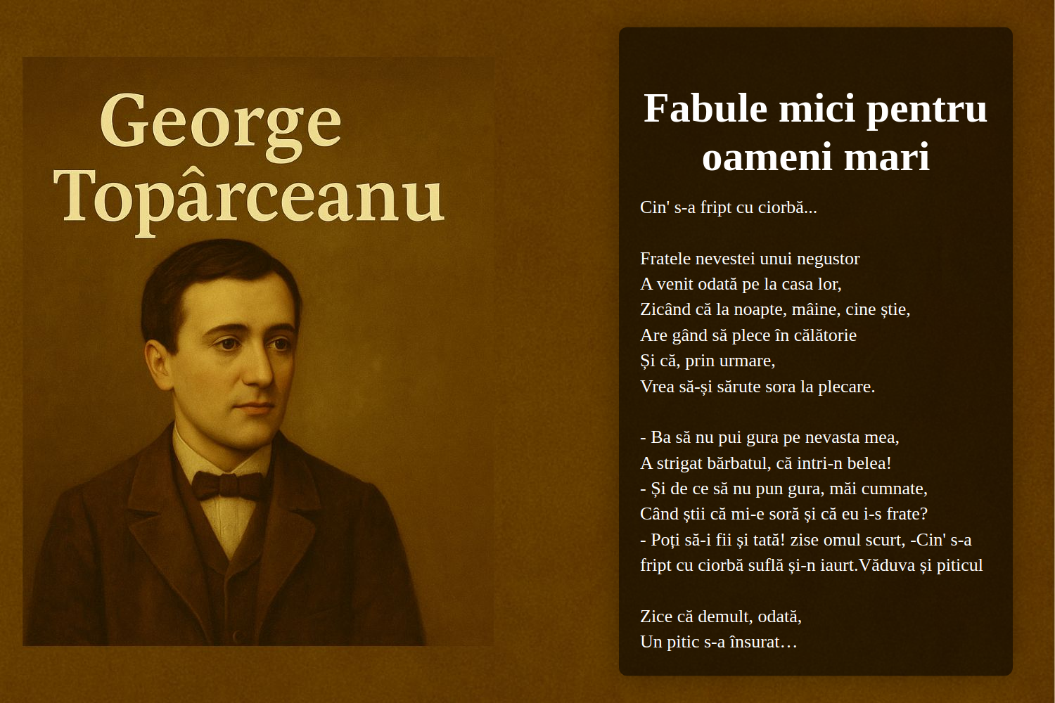 Fabule mici pentru oameni mari