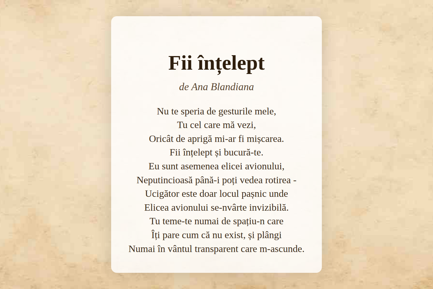 Fii înțelept