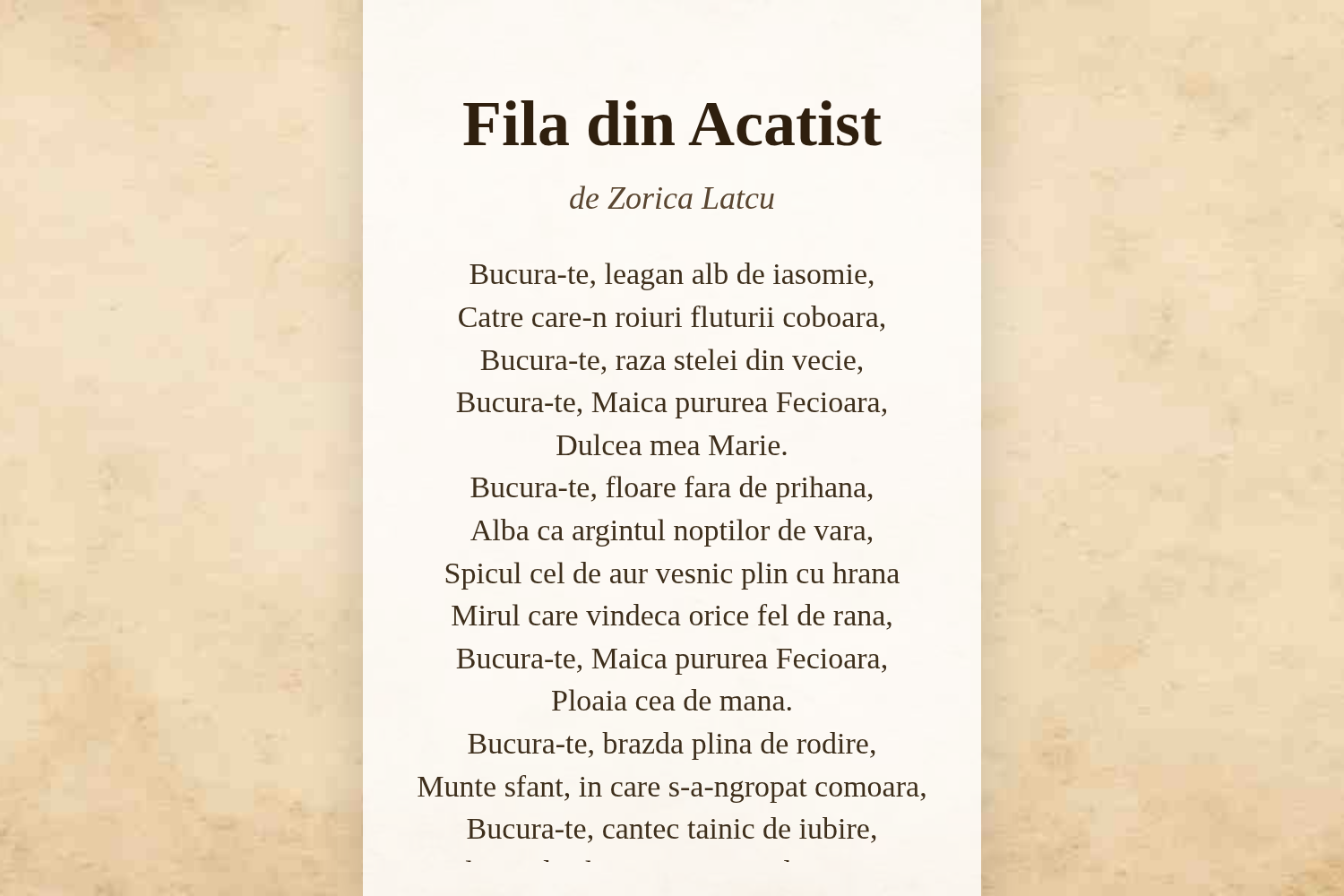 Fila din Acatist