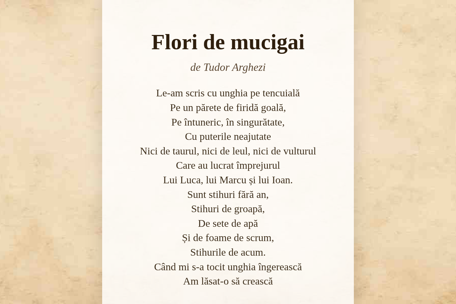 Flori de mucigai