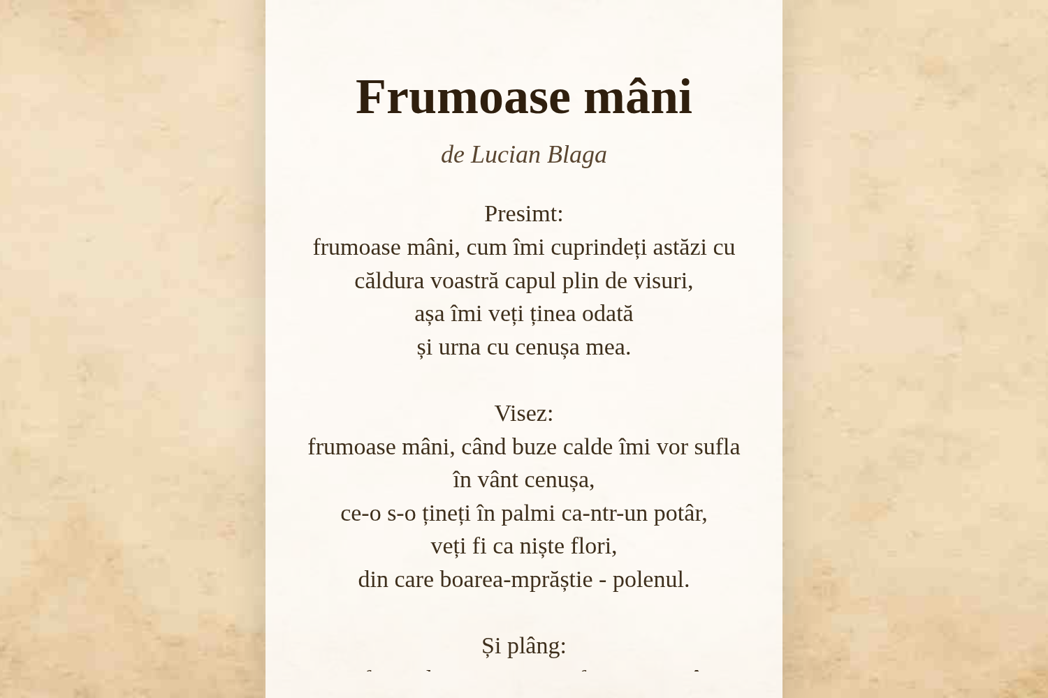 Frumoase mâni