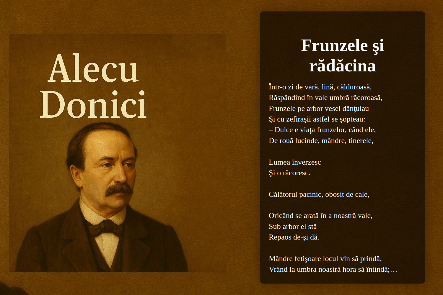 Frunzele şi rădăcina