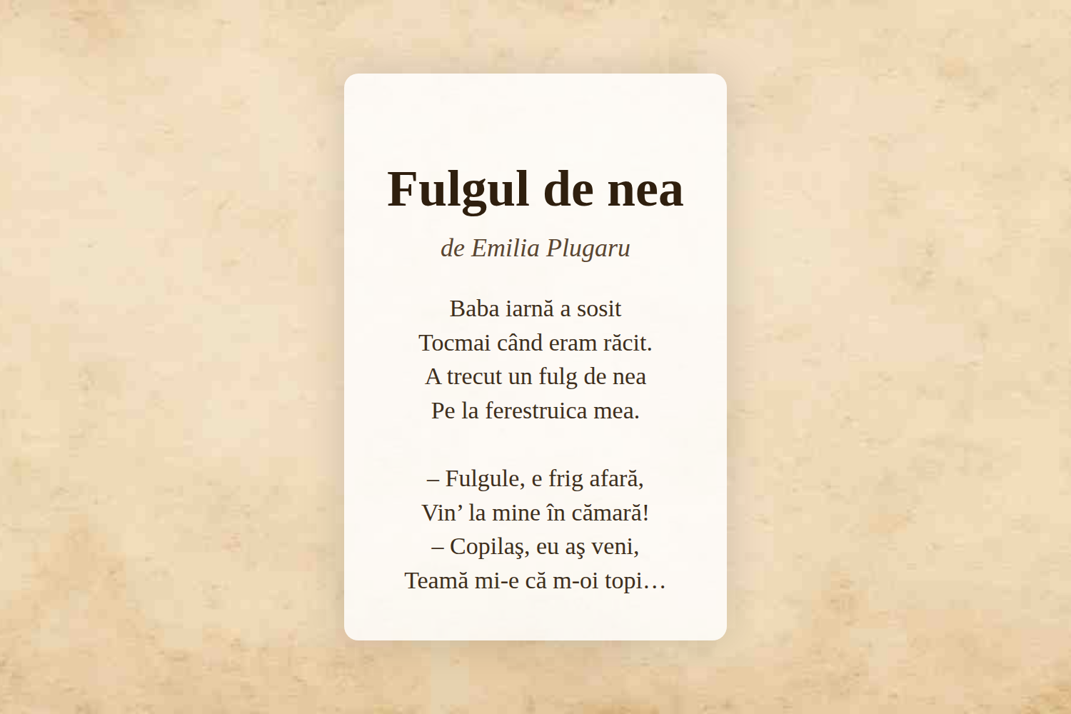 Fulgul de nea