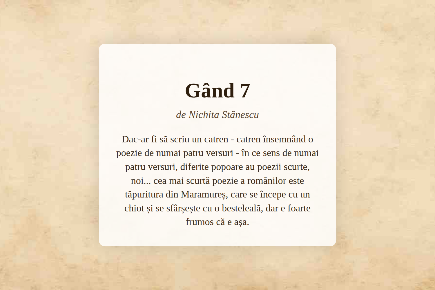 Gând 7