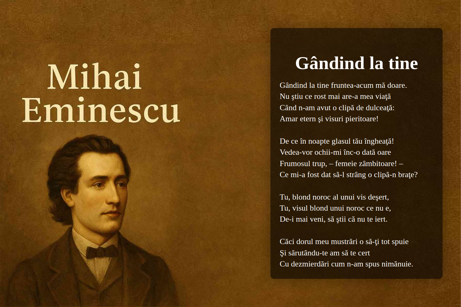 Gândind la tine