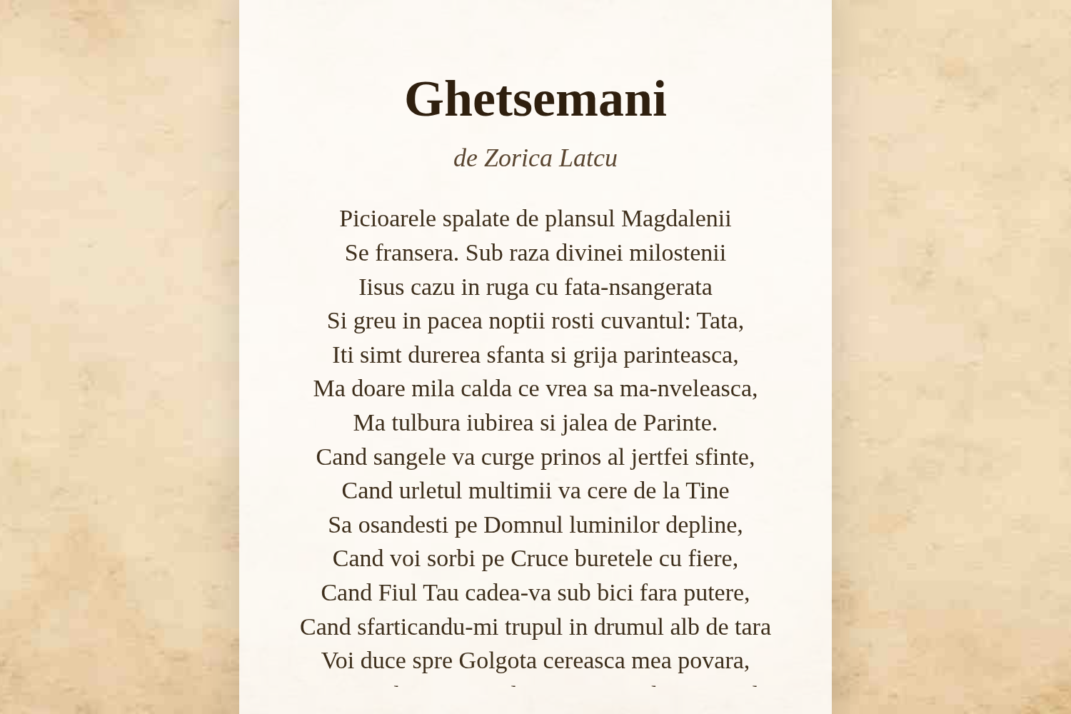 Ghetsemani