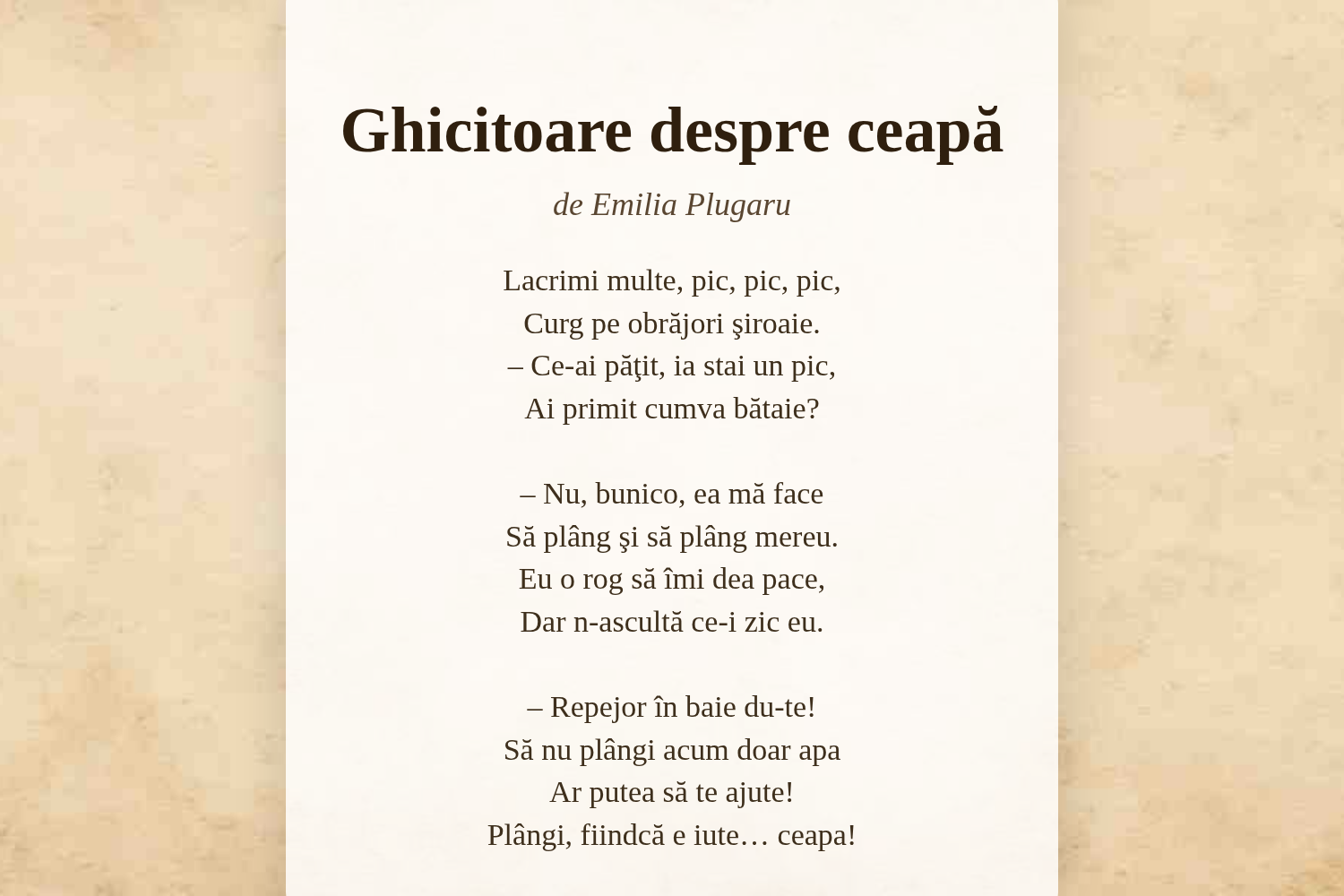 Ghicitoare despre ceapă