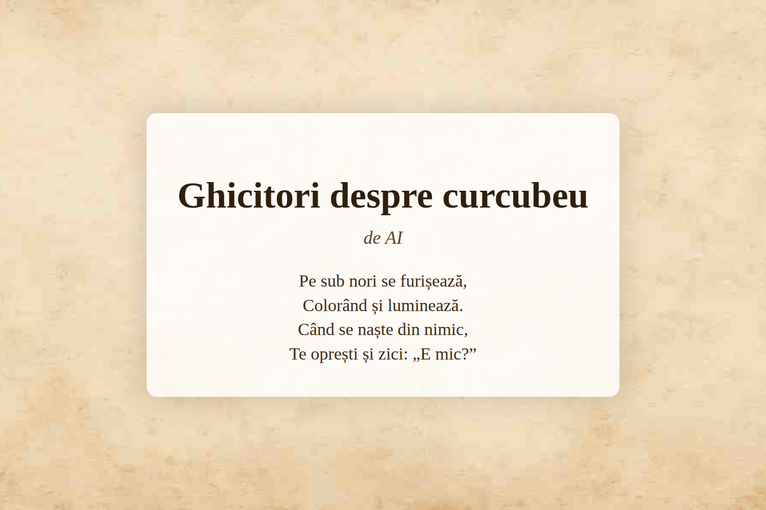 Ghicitori despre curcubeu