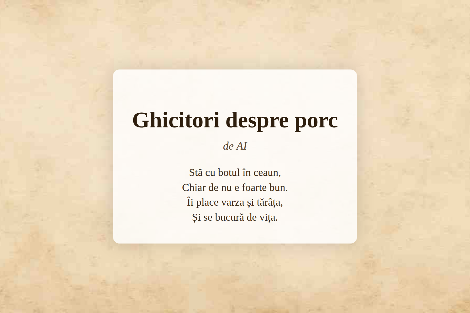 Ghicitori despre porc
