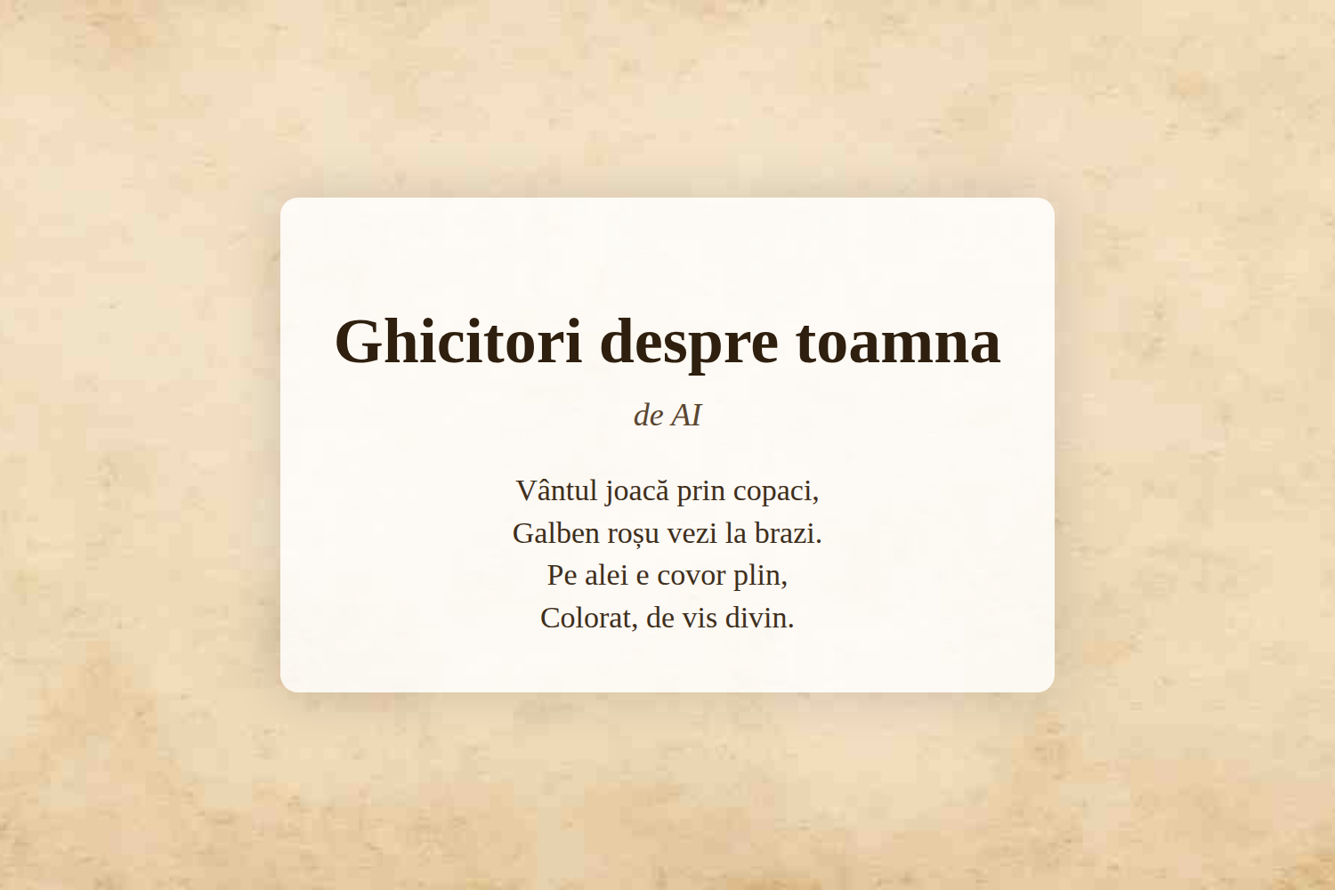 Ghicitori despre toamna