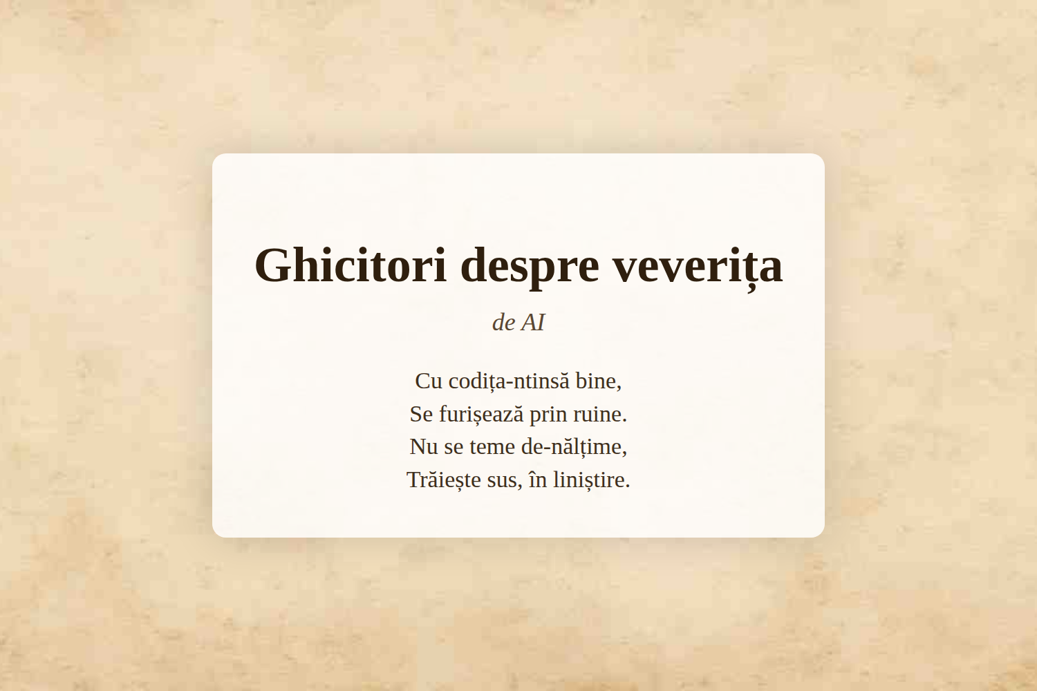 Ghicitori despre veverița
