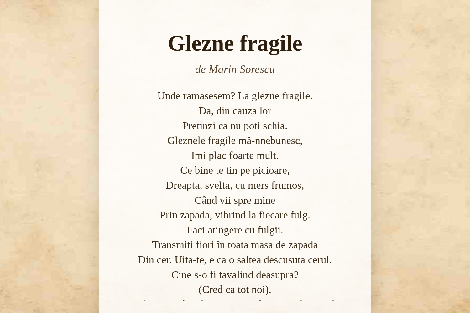 Glezne fragile