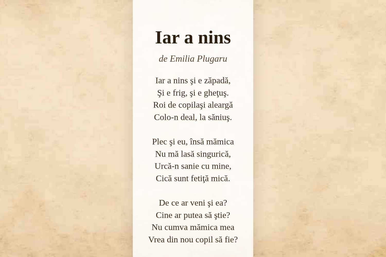 Iar a nins