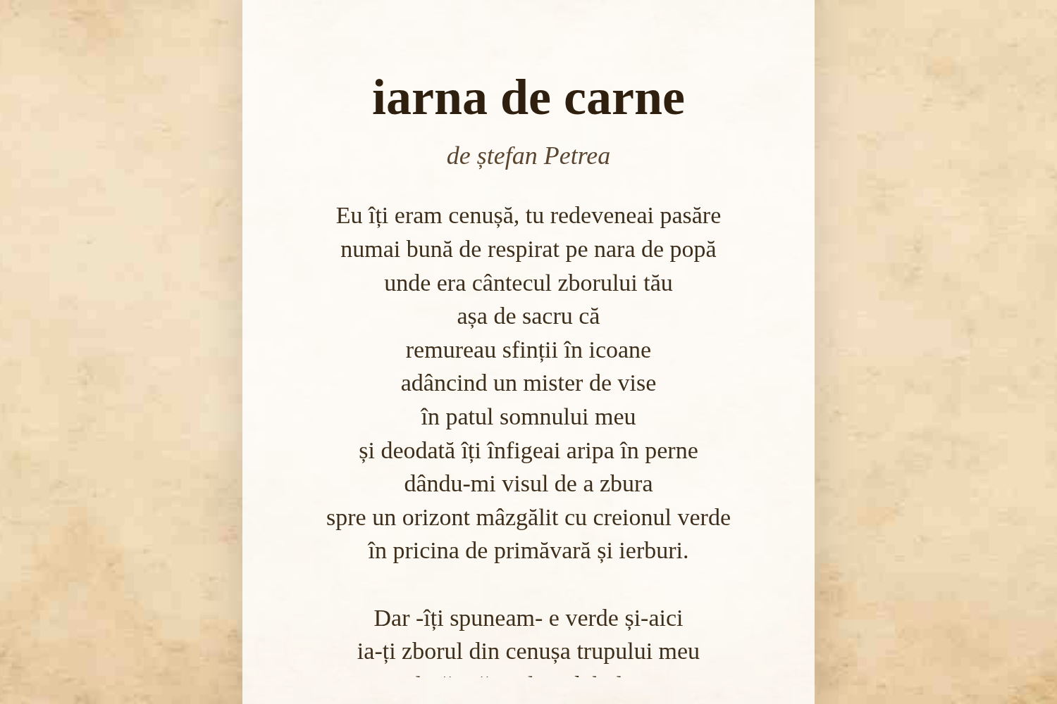 iarna de carne