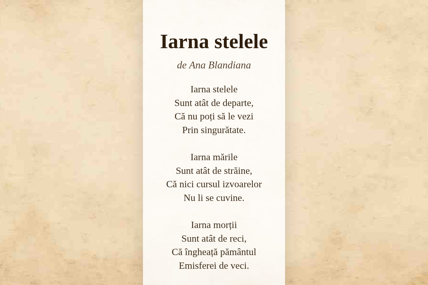Iarna stelele