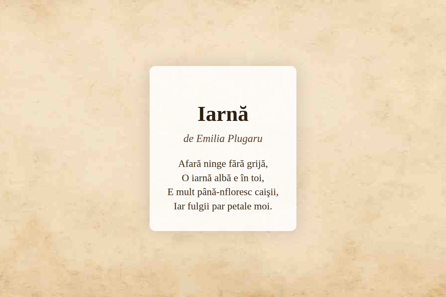 Iarnă