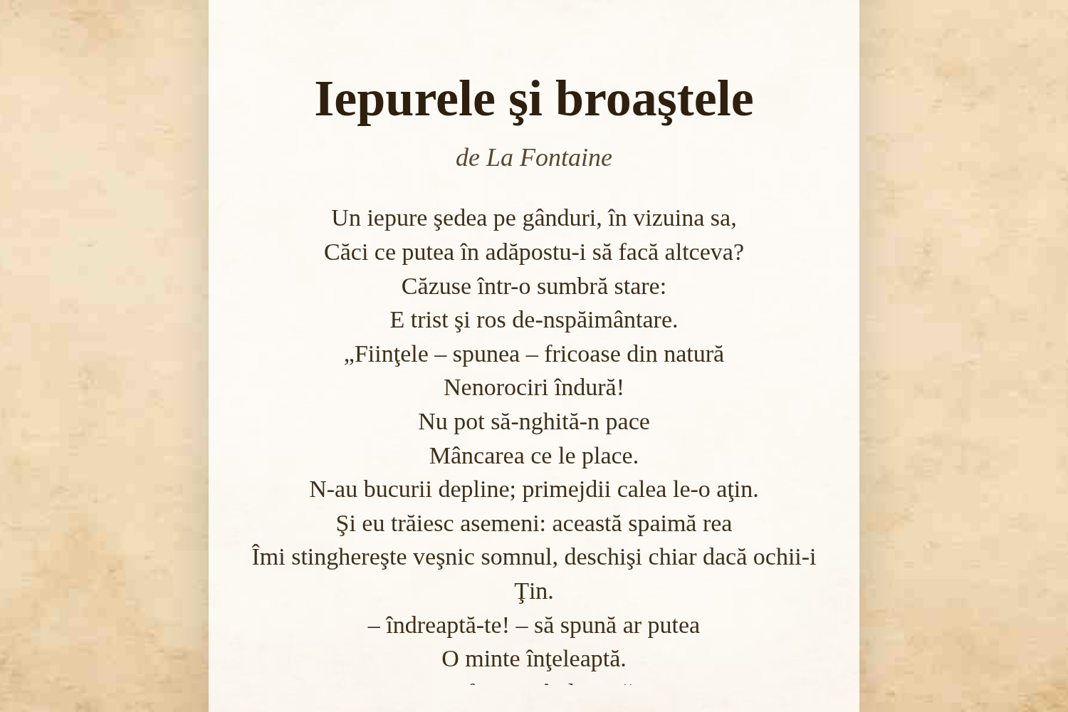 Iepurele şi broaştele
