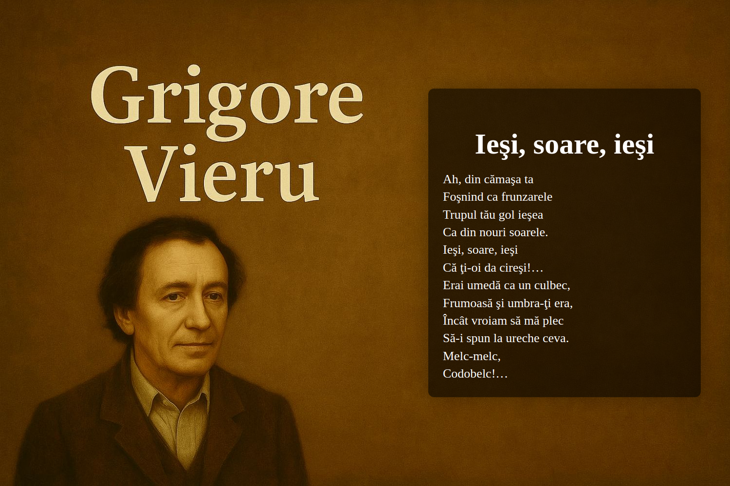 Ieşi, soare, ieşi