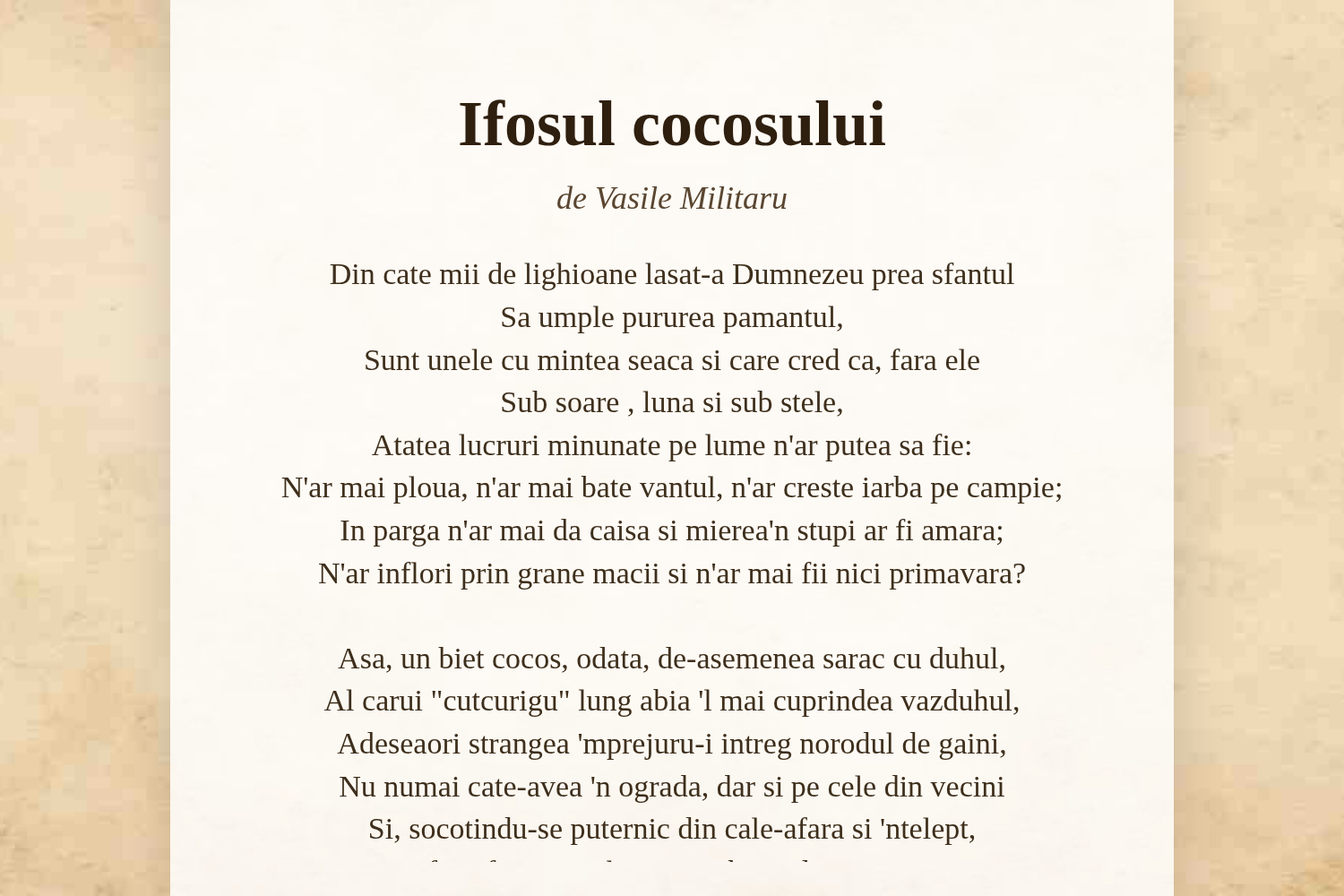 Ifosul cocosului
