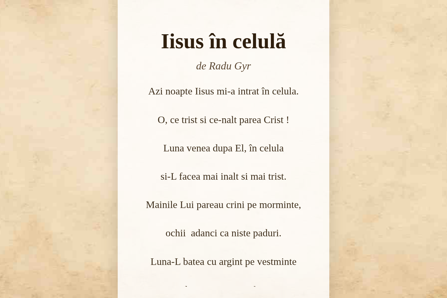 Iisus în celulă