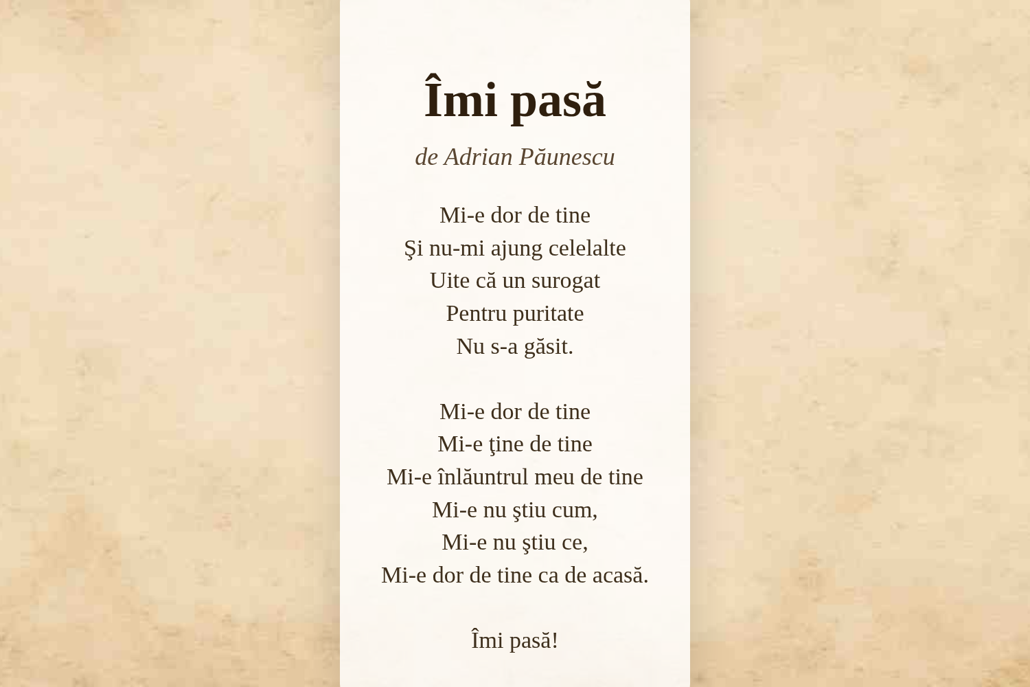Îmi pasă
