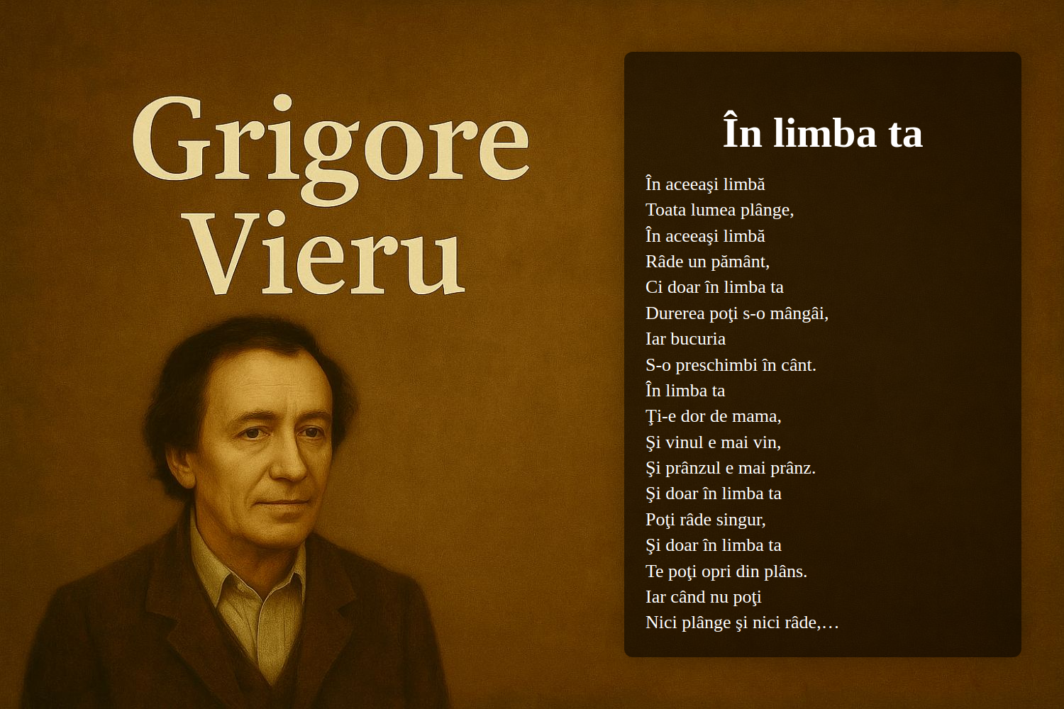 În limba ta