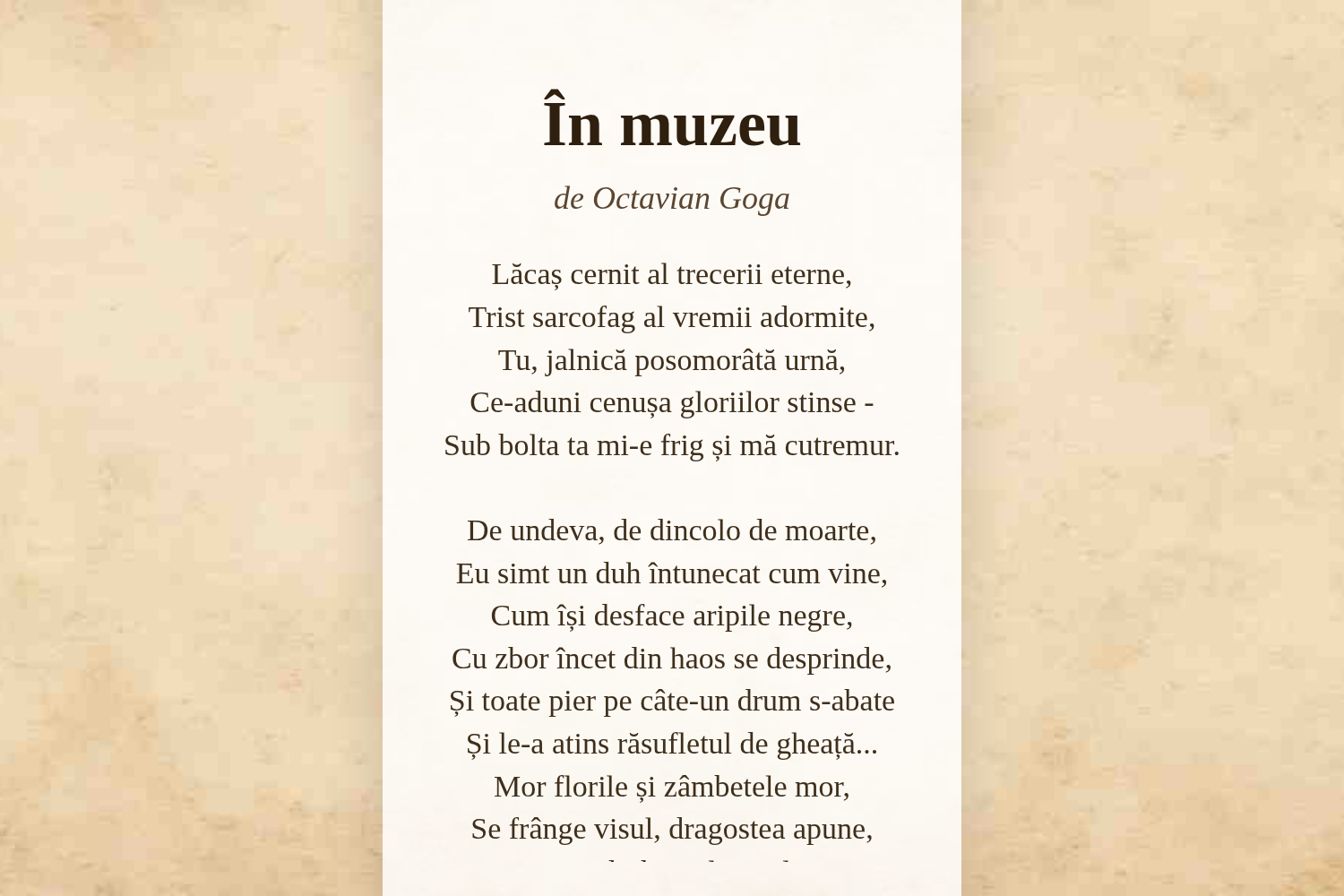 În muzeu