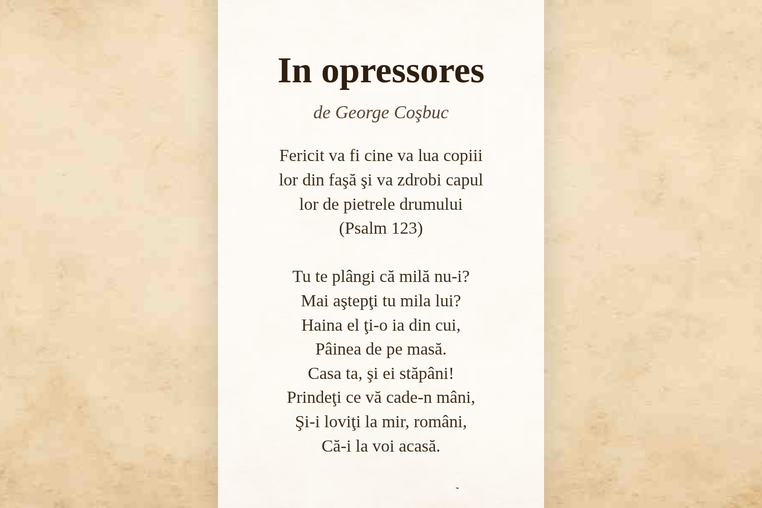 In opressores