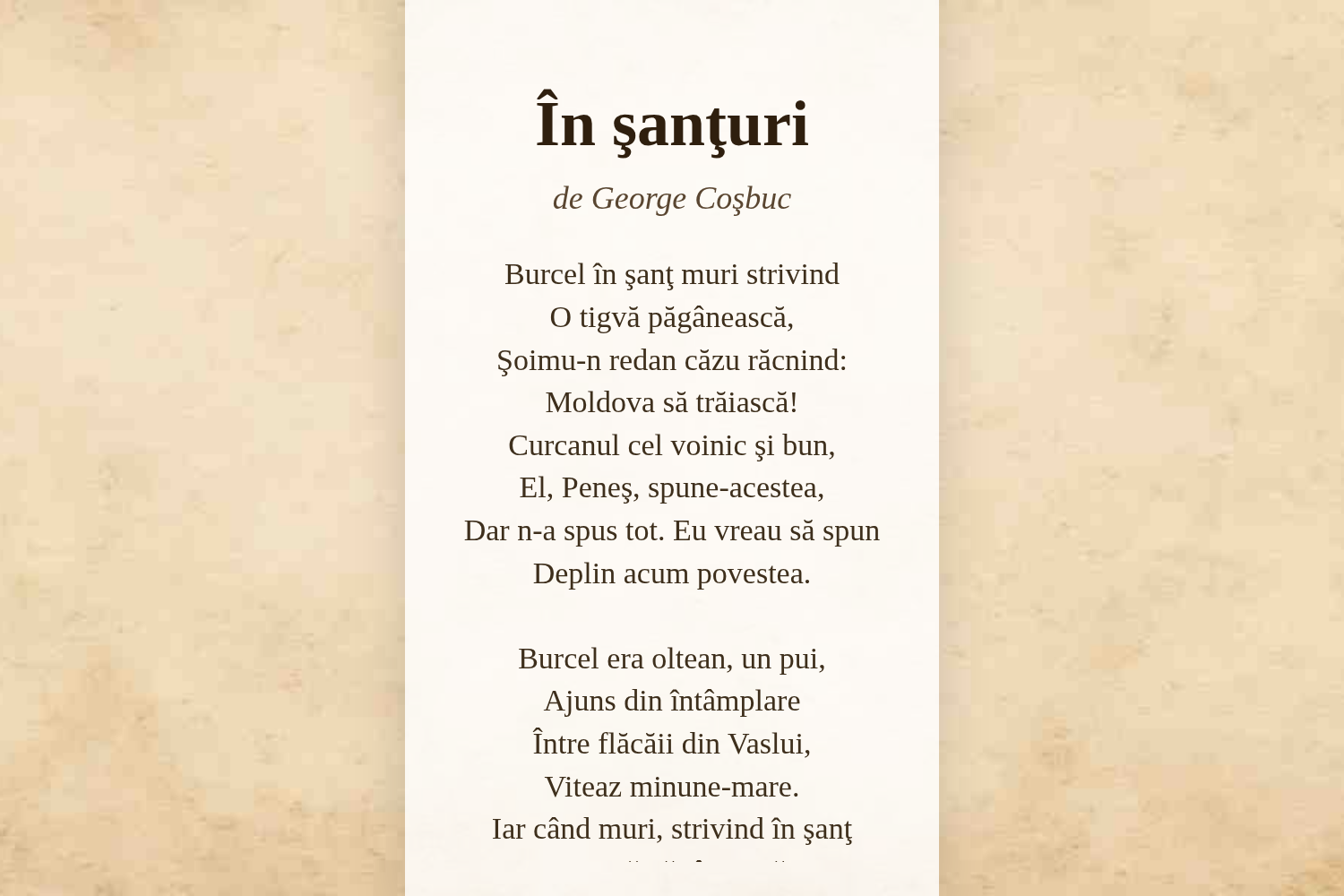 În şanţuri