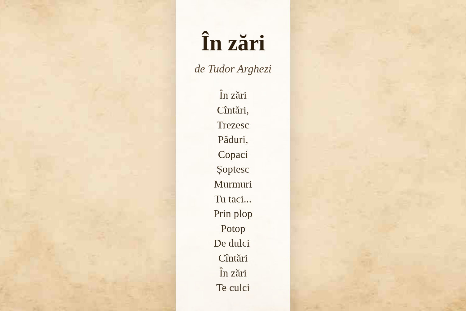 În zări