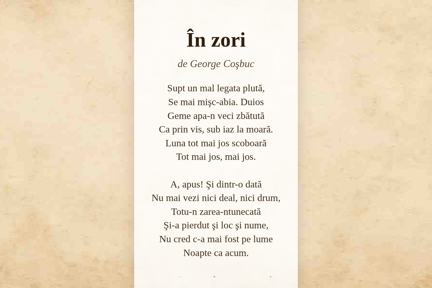 În zori