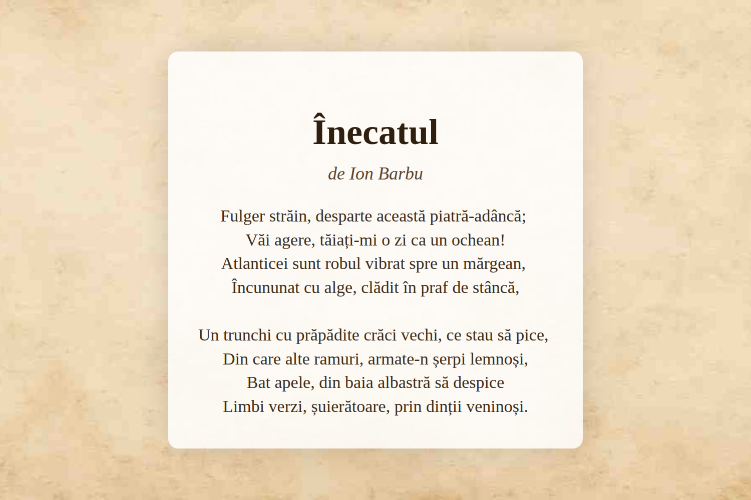 Înecatul