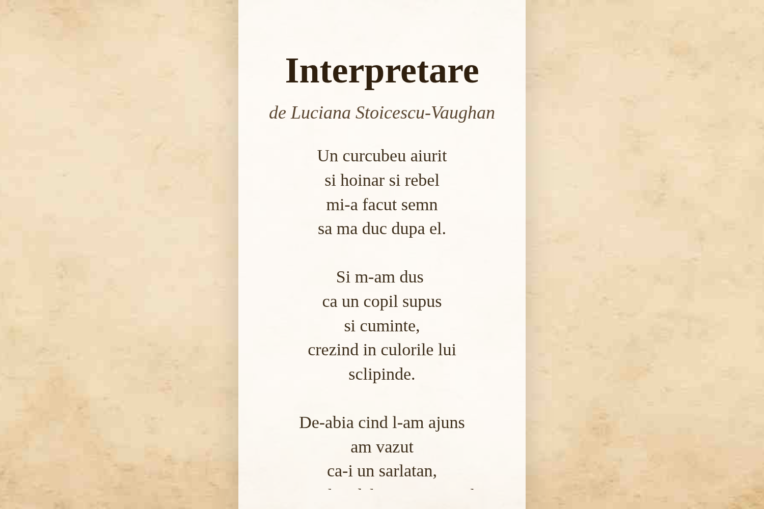 Interpretare