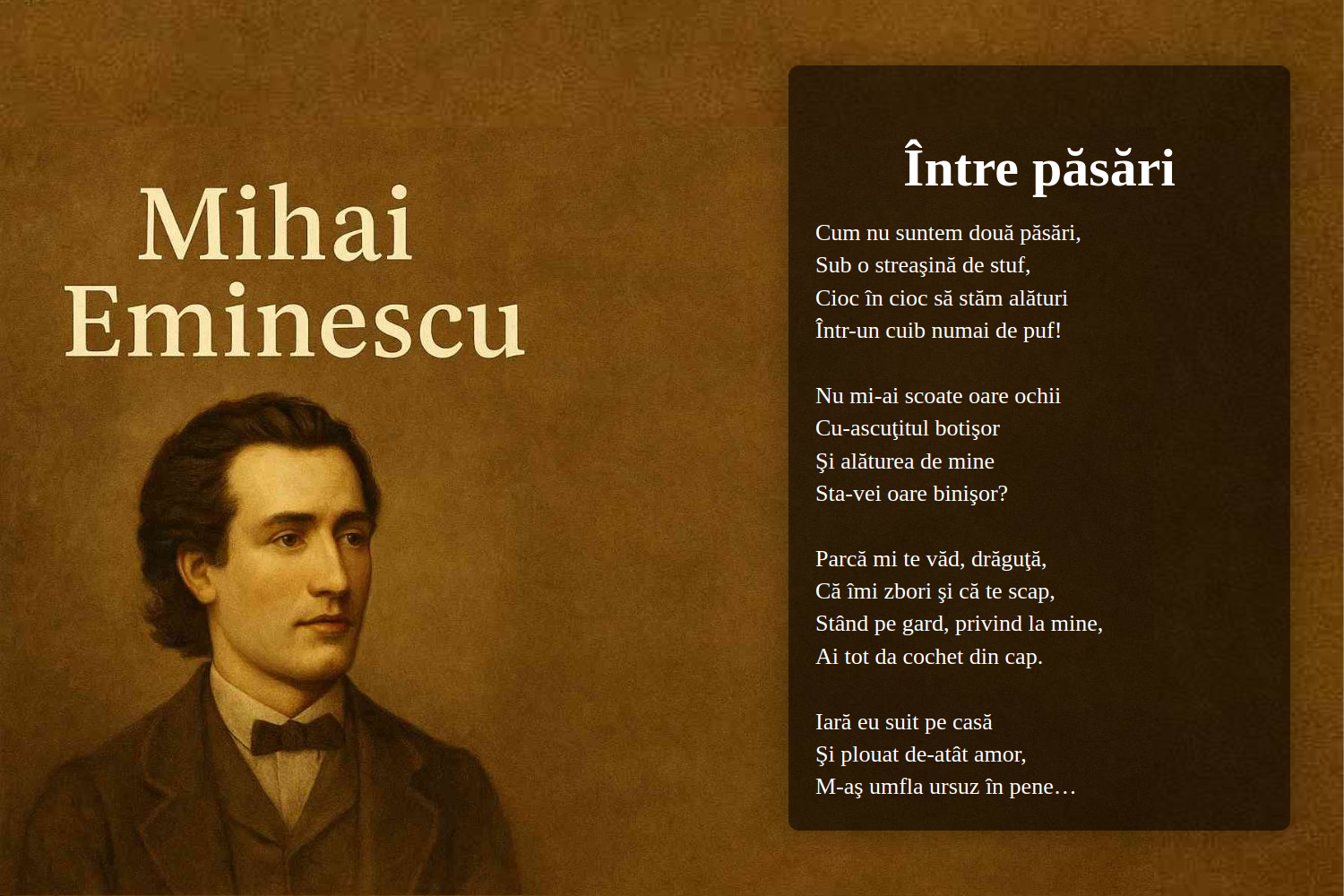 Între păsări