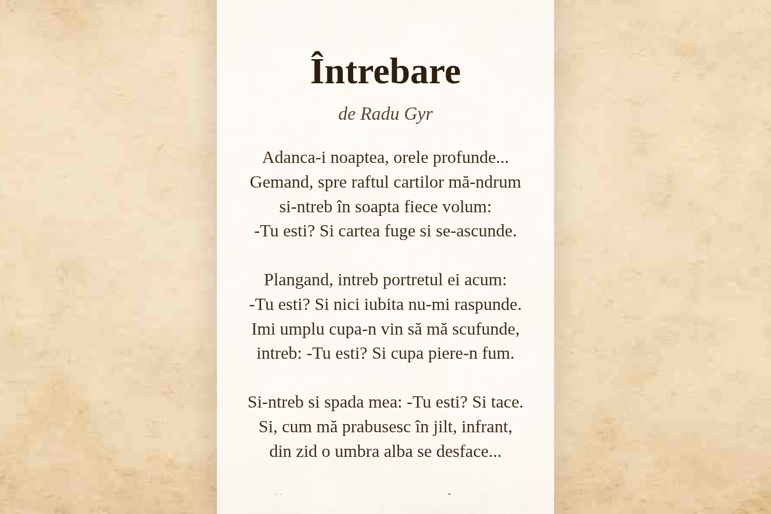 Întrebare