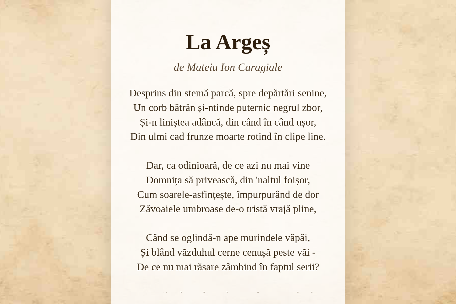 La Argeș