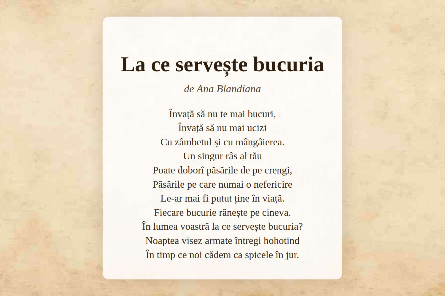La ce servește bucuria
