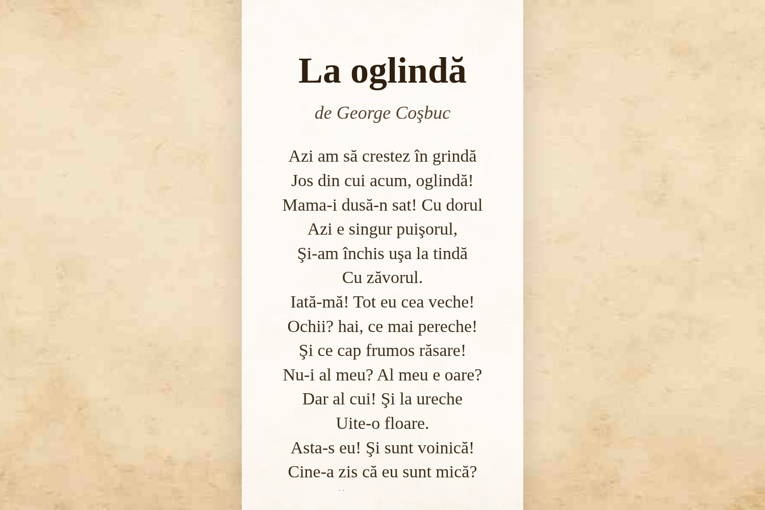 La oglindă