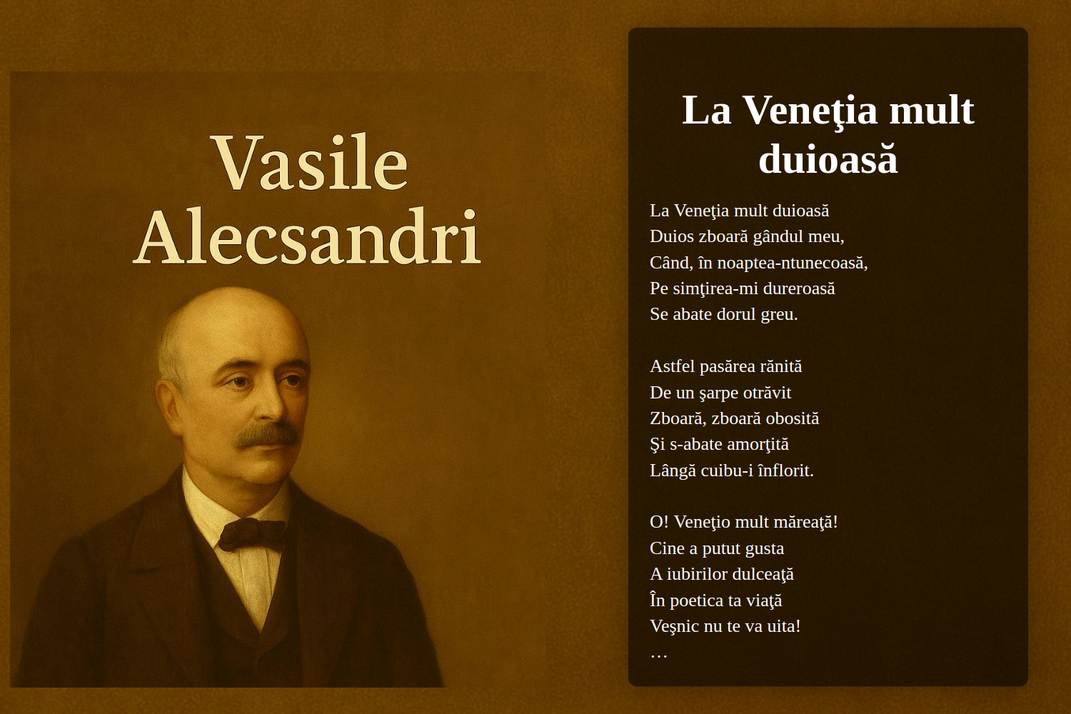 La Veneţia mult duioasă